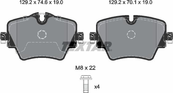 Textar 2561705 - Kit pastiglie freno, Freno a disco autozon.pro