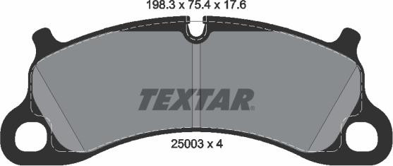 Textar 2500301 - Kit pastiglie freno, Freno a disco autozon.pro