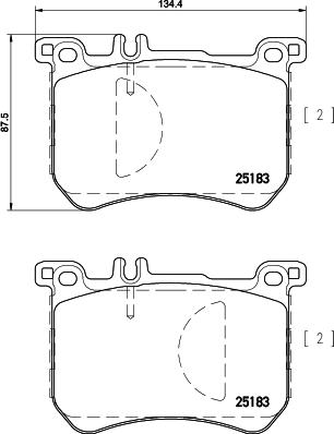 Textar 2518303 - Kit pastiglie freno, Freno a disco autozon.pro