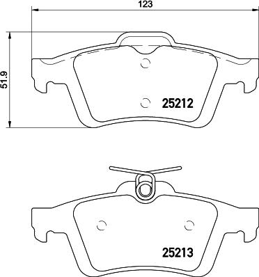 Textar 2521203 - Kit pastiglie freno, Freno a disco autozon.pro