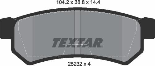 Textar 2523201 - Kit pastiglie freno, Freno a disco autozon.pro