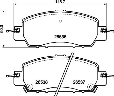 Textar 2653601 - Kit pastiglie freno, Freno a disco autozon.pro