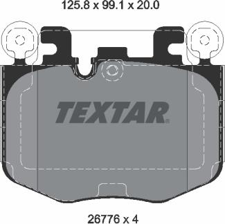 Textar 2677601 - Kit pastiglie freno, Freno a disco autozon.pro