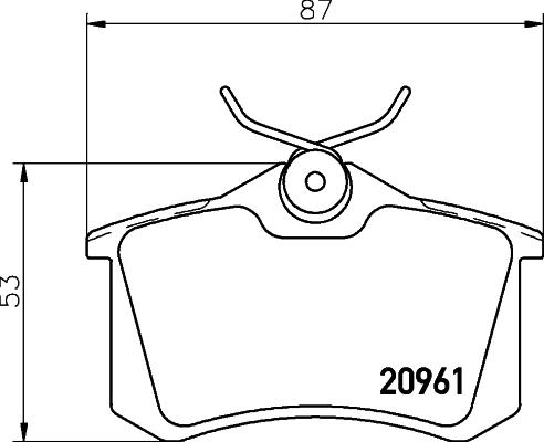 Textar 2096101 - Kit pastiglie freno, Freno a disco autozon.pro