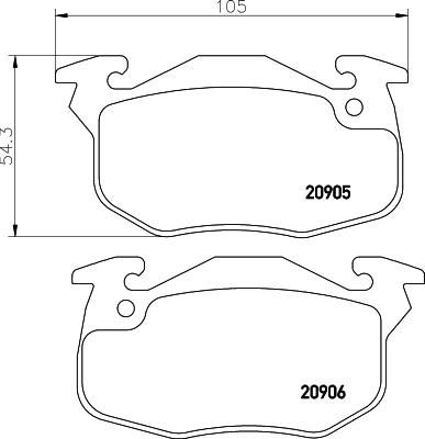 Textar 2090609 - Kit pastiglie freno, Freno a disco autozon.pro