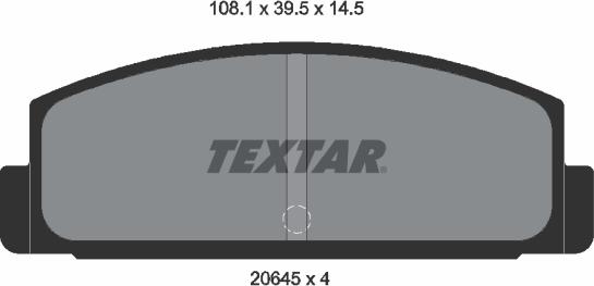 Textar 2064501 - Kit pastiglie freno, Freno a disco autozon.pro