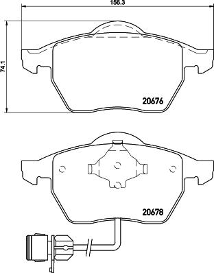 Textar 2067605 - Kit pastiglie freno, Freno a disco autozon.pro