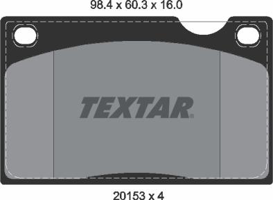 Textar 2015302 - Kit pastiglie freno, Freno a disco autozon.pro