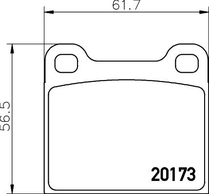 Textar 2017301 - Kit pastiglie freno, Freno a disco autozon.pro