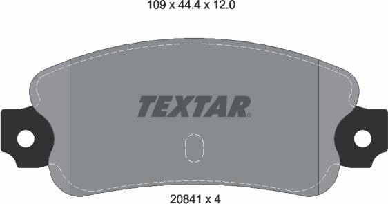 Textar 2084102 - Kit pastiglie freno, Freno a disco autozon.pro