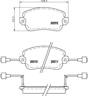 Textar 2029203 - Kit pastiglie freno, Freno a disco autozon.pro