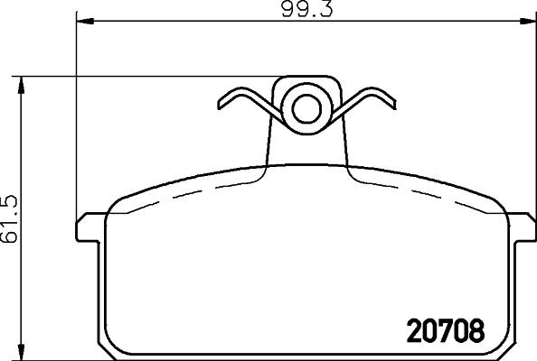 Textar 2070801 - Kit pastiglie freno, Freno a disco autozon.pro