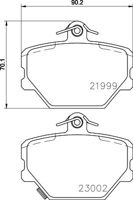 Textar 2199903 - Kit pastiglie freno, Freno a disco autozon.pro