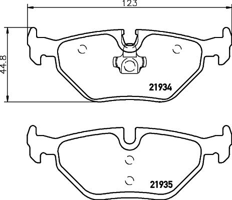 Textar 2193411 - Kit pastiglie freno, Freno a disco autozon.pro