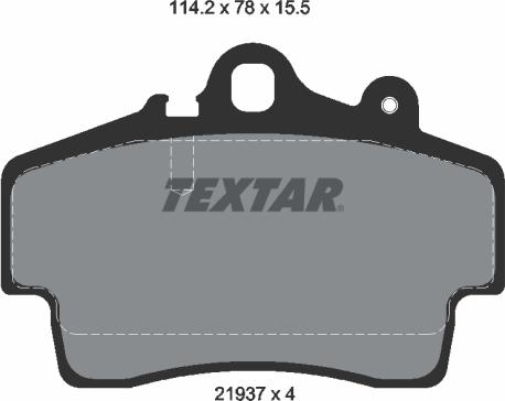 Textar 2193702 - Kit pastiglie freno, Freno a disco autozon.pro