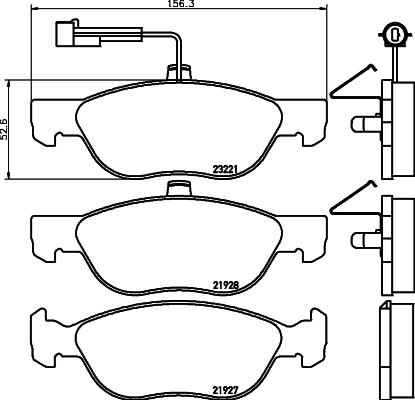 Textar 2192802 - Kit pastiglie freno, Freno a disco autozon.pro