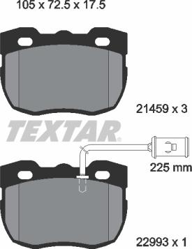 Textar 2145905 - Kit pastiglie freno, Freno a disco autozon.pro