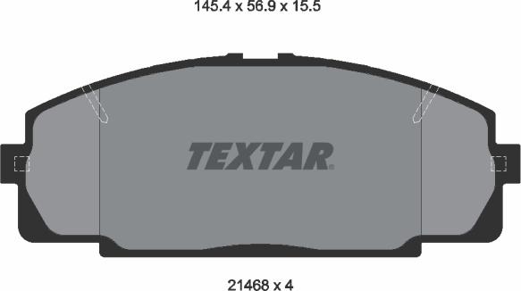 Textar 2146801 - Kit pastiglie freno, Freno a disco autozon.pro