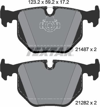 Textar 2148781 - Kit pastiglie freno, Freno a disco autozon.pro