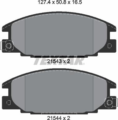 Textar 2154302 - Kit pastiglie freno, Freno a disco autozon.pro