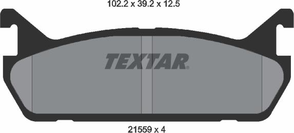 Textar 2155901 - Kit pastiglie freno, Freno a disco autozon.pro