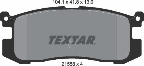 Textar 2155801 - Kit pastiglie freno, Freno a disco autozon.pro