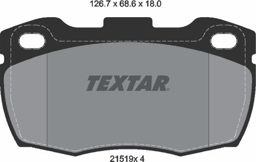 Textar 2151901 - Kit pastiglie freno, Freno a disco autozon.pro