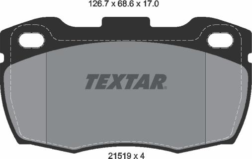 Textar 2151902 - Kit pastiglie freno, Freno a disco autozon.pro