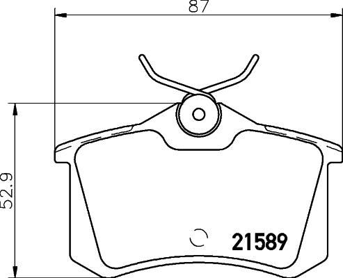 Textar 2158901 - Kit pastiglie freno, Freno a disco autozon.pro