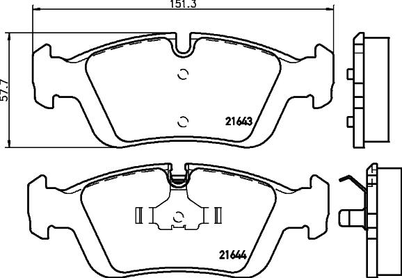 Textar 2164302 - Kit pastiglie freno, Freno a disco autozon.pro