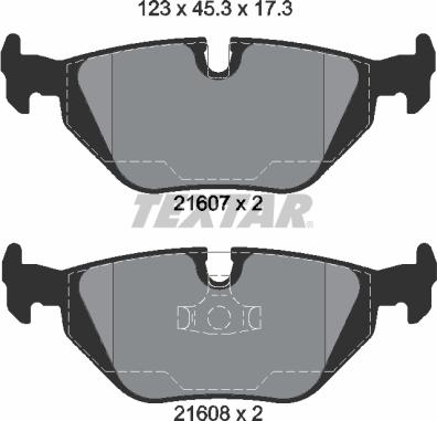 Textar 2160781 - Kit pastiglie freno, Freno a disco autozon.pro