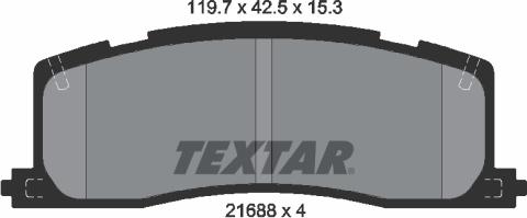 Textar 2168801 - Kit pastiglie freno, Freno a disco autozon.pro