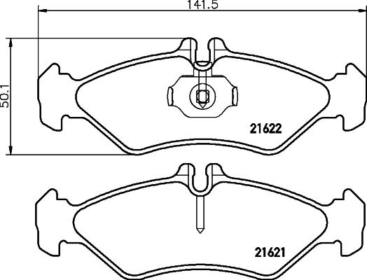 Textar 2162102 - Kit pastiglie freno, Freno a disco autozon.pro