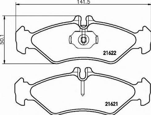 Textar 2162170 - Kit pastiglie freno, Freno a disco autozon.pro