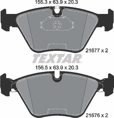 Textar 2167781 - Kit pastiglie freno, Freno a disco autozon.pro