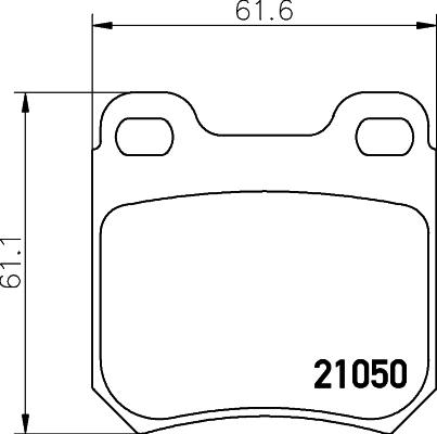 Textar 2105001 - Kit pastiglie freno, Freno a disco autozon.pro