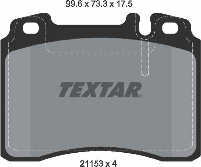 Textar 2115307 - Kit pastiglie freno, Freno a disco autozon.pro