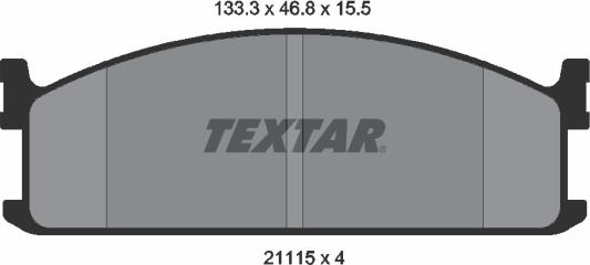 Textar 2111501 - Kit pastiglie freno, Freno a disco autozon.pro