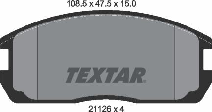 Textar 2112601 - Kit pastiglie freno, Freno a disco autozon.pro