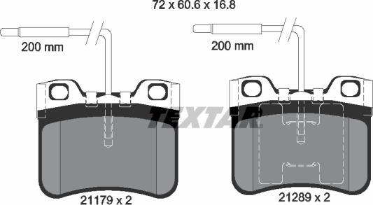 Textar 89002000 - Kit freno, Freno a disco autozon.pro