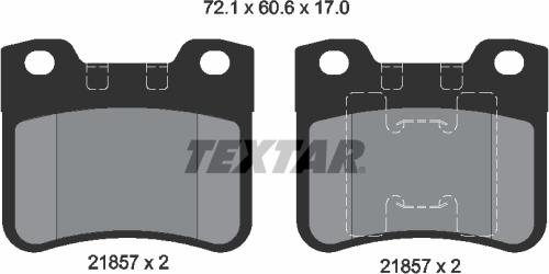 Textar 2185701 - Kit pastiglie freno, Freno a disco autozon.pro