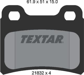 Textar 2183201 - Kit pastiglie freno, Freno a disco autozon.pro