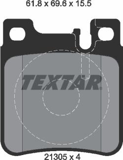 Textar 2130501 - Kit pastiglie freno, Freno a disco autozon.pro