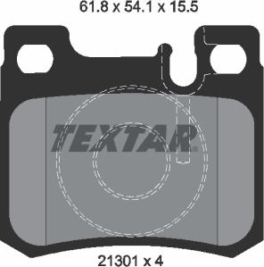 Textar 2130103 - Kit pastiglie freno, Freno a disco autozon.pro