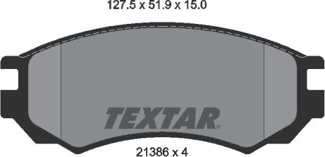 Textar 2138603 - Kit pastiglie freno, Freno a disco autozon.pro