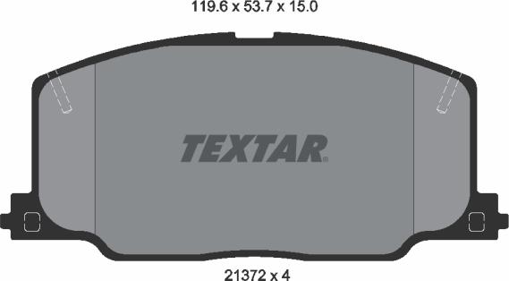 Textar 2137201 - Kit pastiglie freno, Freno a disco autozon.pro