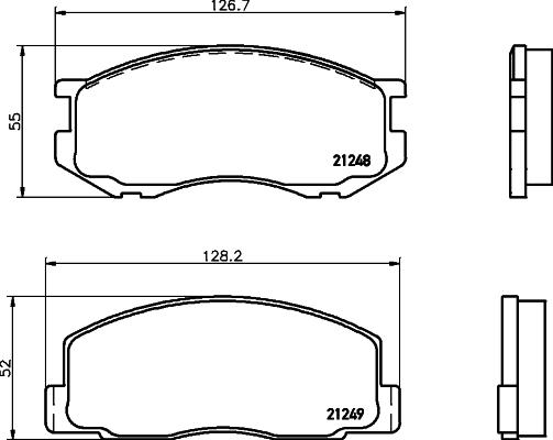 Textar 2124801 - Kit pastiglie freno, Freno a disco autozon.pro