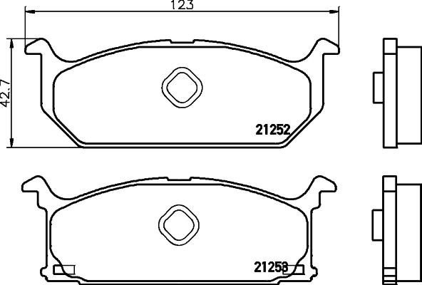 Textar 2125202 - Kit pastiglie freno, Freno a disco autozon.pro