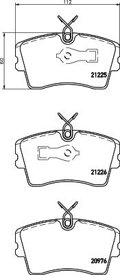 Textar 2122501 - Kit pastiglie freno, Freno a disco autozon.pro