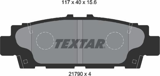 Textar 2179001 - Kit pastiglie freno, Freno a disco autozon.pro